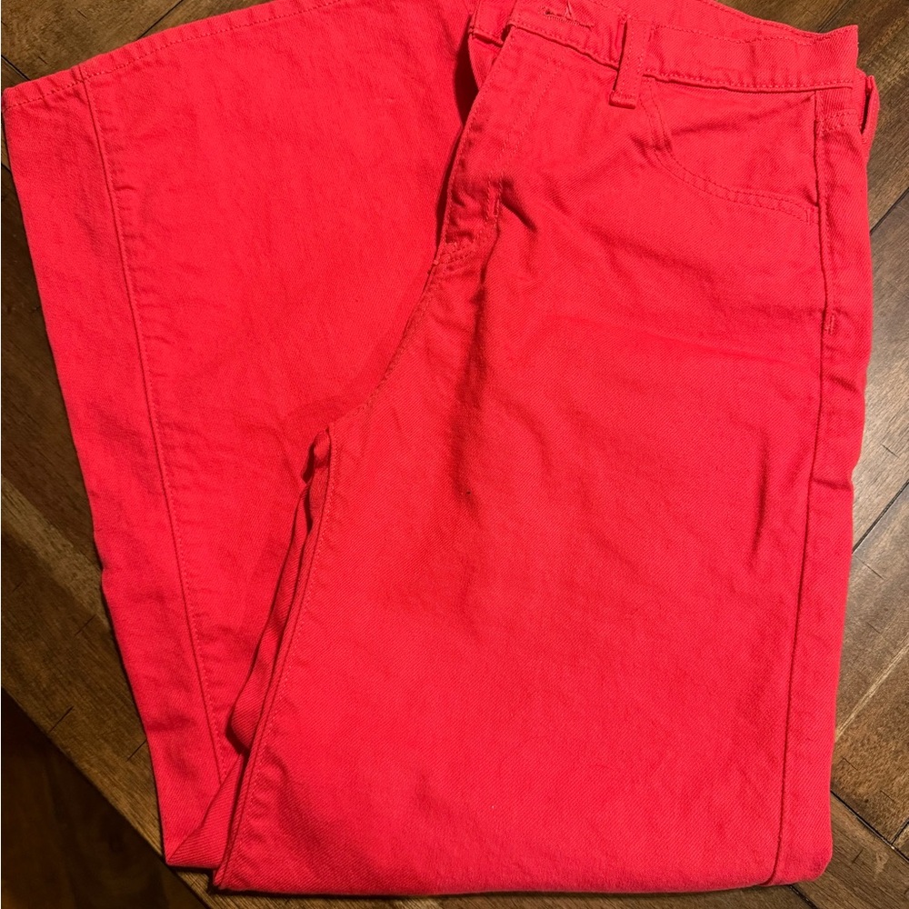 Old Navy Girls Bright Red Chinos